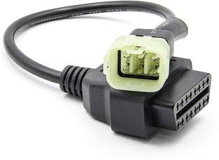 Xsentuals OBD-II (OBD2) 16 pin to 6 Pin Converter Cable OBD Adapter for K-TM Bikes OBD Interface