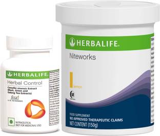 HERBALIFE Niteworks - Lemon Flavor & Herbal Control Combo pack Protein Blends