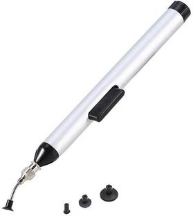 uptodatetools IC SMD SMT Vacuum Sucking Suction Pen Sucker Pick Up Tool Solder Desoldering IC Easy Picker Hand Tool with 3 Suction Headers 0 W Simple