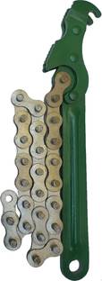 Qualigen Heavy Duty 9 inch Auto Oil Filter Chain Wrench Range 60-120 mm Single Sided Socket Wrench (Pack of 1) Single Sided Socket Wrench