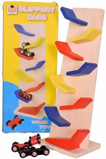 DESI KARIGAR Wooden Slider Slippery Car Game Crazy Ball