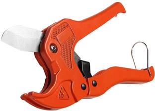 GSK Cut Ratchet-type Tube and Pipe Cutter for Cutting O.D. PEX, PVC, and PPR Plastic Hoses and Plumbing Pipes up to 42 mm Pipe Cutter