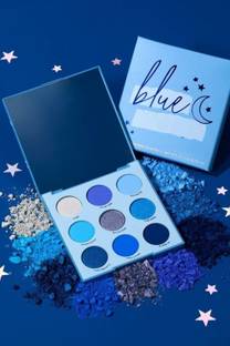 S.F.R Color BlueBerry Popular Pressed Pigment 9 Multicolor Palette ( Glitter,Shimmer,Matte) 9 g