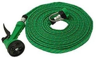 Ratehalf 10 Meter Flat Hose Water Gun Spray Garden Hose Pipe