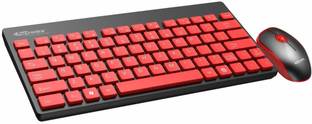 Portronics Key2-A Combo of Multimedia Wireless Keyboard & Mouse, Compact Light-Weight for PCs, Laptops and Smart TV, Black Wireless Laptop-size Multi-device Keyboard Compatible with Desktop, Laptop, Mac