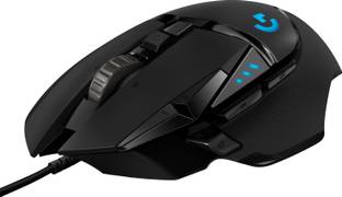 Logitech G502 Hero / Hero 25K Sensor, Adj DPI Upto 25600, RGB, 11 Programmable Buttons Wired Ambidextrous Optical  Gaming Mouse