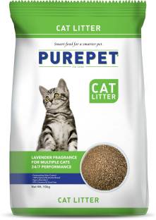 purepet Lavender Fragrance Cat Litter(For Multiple Cat) - 10kg Pet Litter Tray Refill