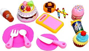 Little Joy Velcro Sliceable Food Pretend Playset Learning Toy for Kids