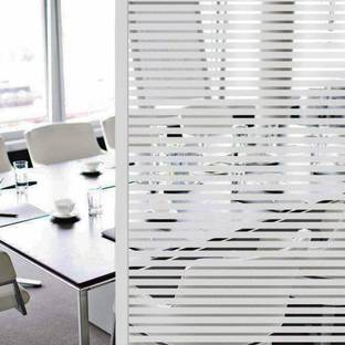 A1 Decor 2194.56 cm Window Glass Film Sticker -Frosted Line -24X36 Inch Self Adhesive Sticker