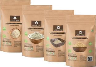 VEDICINE Natural Ashwagandha Safed Musli Shatavari & Kaunch Konch Beej Churna / Powder 100g each Powder