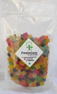 FreshoCartz Sweet-Coated in Sugar and Brightly Coloured Jelly Bites All fruit flavour Jelly Beans