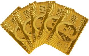 Gabbar ™ 24 K Gold Cards Foil Plated Waterproof with Good Quality -52 Cards- Pack Of 1