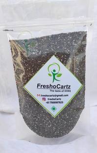 FreshoCartz Organic Raw Chia Seeds| Protein and Fibre Rich Superfood For Weight Loss | Powerhouse of Nutrients Black Chia Seeds