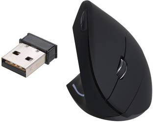 microware Wireless Vertical Mouse Left Hand USB Ergonomic Optical Mouse Left-Handed High Precision Adjustable 800 1200 1600 DPI 5 Buttons for Mac Laptop PC Wireless Optical  Gaming Mouse