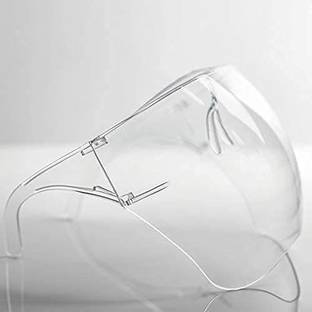 Pseudo Anti Fog Goggle Sunglasses Unisex Visor Full Face Protective Shield Glasses Fashion Tinted Lens FC Glasses Full Face Covering, Protective Face Shield and Reusable Goggle Shield Safety Visor