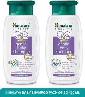 HIMALAYA Baby Shampoo (400 ml) and Gentle Bath (400ml) Combo Pack of 2