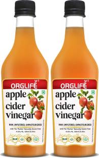 ORGLIFE Apple Cider Vinegar (ACV) with Probiotic Mother | Raw, Unfiltered, Unpasteurized - 1000ml Vinegar