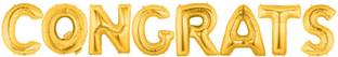 Bal samrat Solid "CONGRATS" Decoration Golden Alphabet Foil Balloon For Birthday/Celebration/Surprise/Wedding Party Letter Balloon