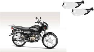 Buras NEW WHITE SHINING PROTECTIVE HANDGUARD FOR NEW BIKE SPLENDOR PLUS QUALITY PRODUCT FOR THE BIKERS Handlebar Hand Guard
