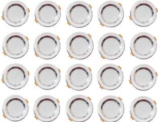 MVL 9W Led Ceiling Down Light White Round Pack of 20 Ceiling Light Ceiling Lamp