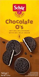 Dr Schar Gluten Free Chocolate O's Cocoa Sandwich Cookies Cream Sandwich Biscuit