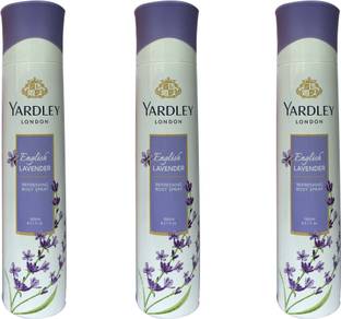 Yardley London English lavender (pack of 3) Deodorant Spray  -  For Women