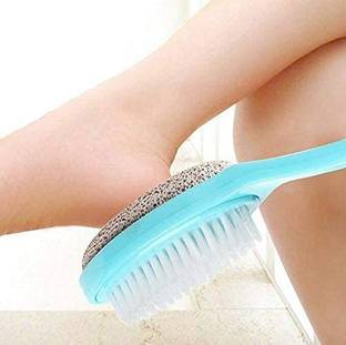 Grizzle Foot massager and foot scubber brush Pedicure scrubber for feet natural pumic stone to clean feet, Remove dead skin, Massager at home