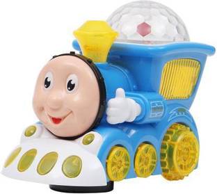 VRUX 3D Light Train Engine With Music (Blue)