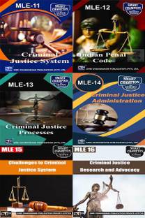 IGNOU PGDCJ Help Books Combo Of MLE 11 MLE 12 MLE 13 MLE 14 MLE 15 MLE 16 IGNOU Study Notes For Exam Preparations With Latest Previous Years Solved Question Papers (Latest Syllabus) IGNOU PGDCJ IGNOU Post Graduate Diploma In Criminal Justice Mle-11, Mle-12, Mle-13, Mle-14, Mle-15, Mle-16