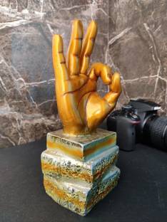 BECKON VENTURE Lucky Palm Wishing Us Perfection For Corporate Gifts for home decor items|home decor showpieces|decoration items for house|handicraft home decor|showpiece figurine|table decorations items|decorative items for room in Racks & Shelves |handicraft items in Showpieces & Figurines|handicraftitems| decorativeitems|statues|statue gift|statue for home |Showpieces &Figurines |Showpiece antique|Showpiece for living room|showpiece for bedroom | showpieces for gift|showpieces in home| Decorative Showpiece  -  22 cm