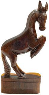 MUKHERJEE HANDICRAFTS: TRANSFORMATION OFLIFE........ Handmade Wooden Bankura Horse. Decorative Showpiece  -  18 cm