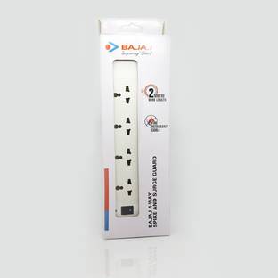 BAJAJ 4-Way Spikeguard 4  Socket Extension Boards