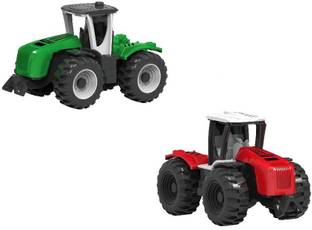 Little Joy 2 Friction Powered Agriculture Farm Tractor Truck Toy for Kids