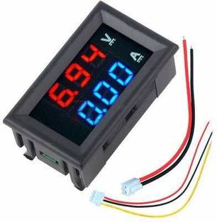 DHRUV-PRO Digital Voltmeter 0-100V and Ammeter 10A Dual Led Voltage Current Measurement Module Voltmeter