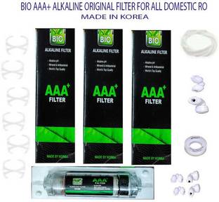 Alkaline BIO AAA+ ORIGINAL FILTER MADE IN KOREA WITH 6 x X CLAMP , 6 PUSH ELBO , 2M PIPE , TEFLON Pleated Filter Cartridge