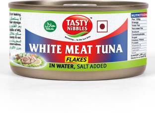 Tasty Nibbles WHITE MEAT TUNA FLAKES IN WATER SALT ADDED Sea Foods