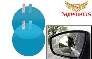 Miwings Car Rearview Mirror Protective Film Anti Fog Window Clear Rainproof Car Mirror Rain Blocker