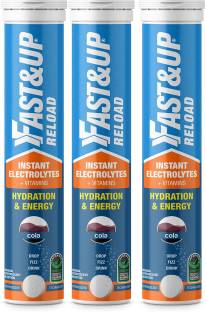 FAST&UP Reload Electrolytes For Hydration With Instant Energy Formula-Effervescent Tablets Hydration Drink