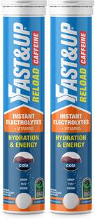 FAST&UP Reload Caffeine Electrolytes For Hydration-Instant Energy Formula Effervescent Tab Hydration Drink