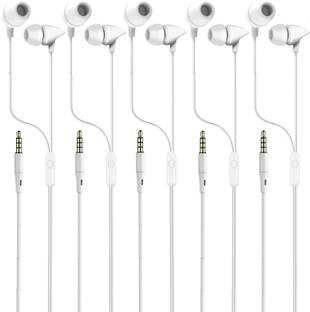 Meyaar Abhinandan Original Pack of 5 Best Quality Earphones Set of 5 Wired
