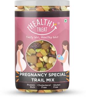 Healthy Treat Pregnancy Special Trail Mix | Nutritional Snack for Moms | 6+ Varieties like Almond, Cashew, Hazelnut, Dried Mango, Dried Apricot, Roasted Pumpkin Seed ( 250 gm )