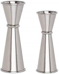 Dynore Dynore Stainless Steel Japanese Peg Measure Set Of 2- 20/40, 30/60 ml 2 - Piece Bar Set