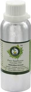 R V Essential Sunflower Carrier Oil 300ml- Helianthus Annuus (100% Pure and Natural Cold Pressed)