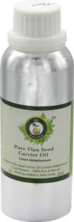 R V Essential Flax Seed Carrier Oil 300ml- Linum Usitatissimum (100% Pure and Natural Cold Pressed)