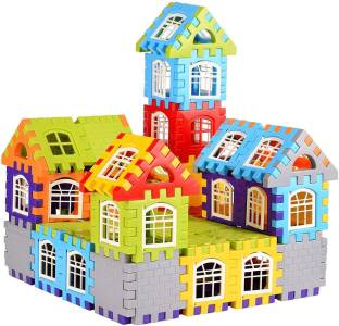 FTAFAT Happy House Building Blocks, Learning/Educational Puzzle Toy,Best Gift for Kids