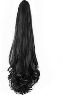ALX black shade wavy instant Artificial Juda  Accessories For Women and Girls Juda For Festive Designer Bridal Wedding Jura Hair Extension