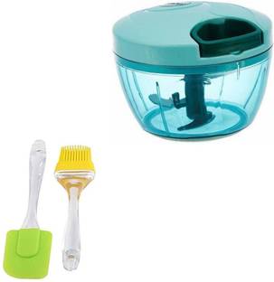 Smarter Buy MBM 1 Chopper & 1 Spatula Set Chopper spatula Combo of Vegetable Chopper With Spatula, Cooking oil brush Kitchen Tool Set Kitchen Tool Set