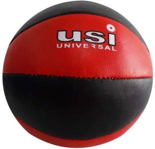 usi Medicine Ball , 4Kg Leather Medicine Ball Low Bounce, Ideal for Home Exercises Medicine Ball