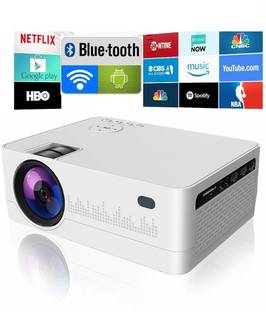 IBS ANDROID 9.0 WIFI YOUTUBE NETFLIX HD LED 3D Projector 5000 Lumens, HDMI USB VGA AV, 1280*720P BLUETOOTH HIGH DEFINATION 3D VIEW (3500 lm) Portable Projector