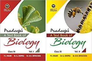 Pradeep's A Text Book of Biology for Class XI ( Vol. 1 &2 ) - Examination 2021-22